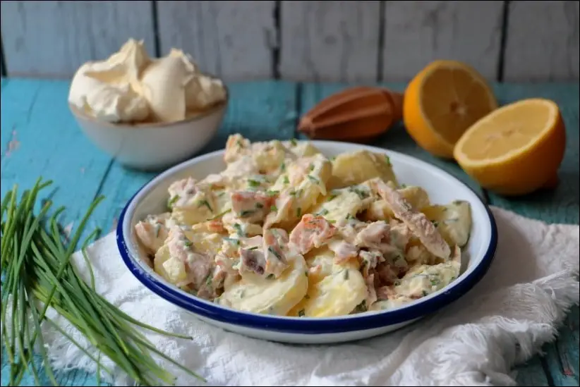 salade haddock pommes de terre sans mayonnaise