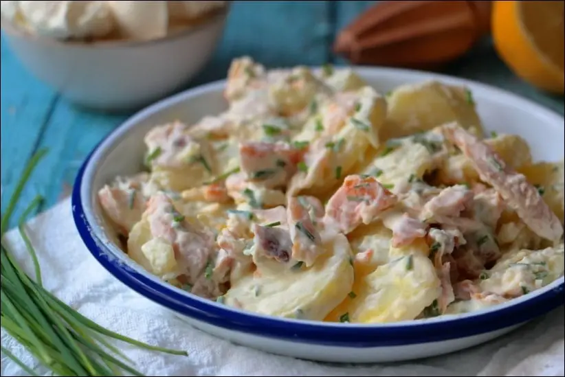 salade de pommes de terre au haddock