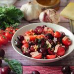 salade de tomates cerises et cerises