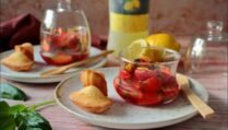 fraises au limoncello et au basilic