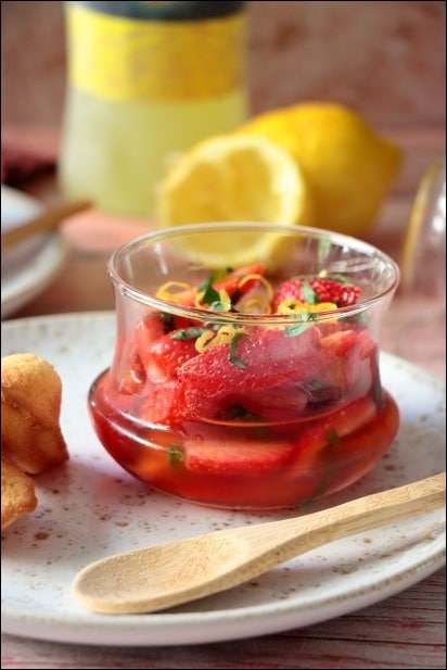 fraise basilic dessert
