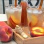 thé glacé à la pêche et au gingembre