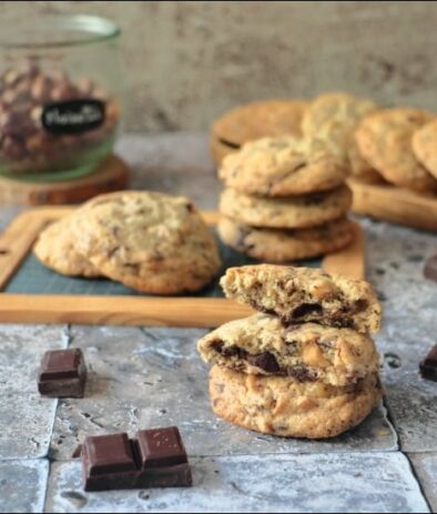 cookies chocolat et noisettes d'Hélène Darroze