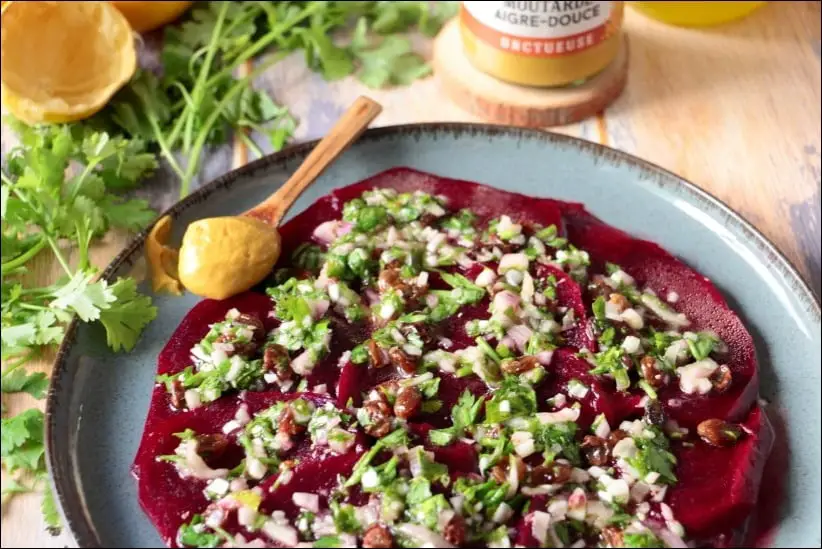 recette de betterave rouge en salade