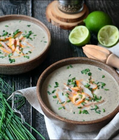 crème de lentilles au lait de coco et haddock