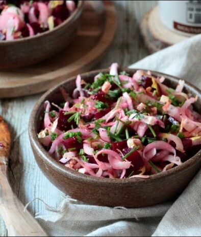 salade de betterave rouge aux endives
