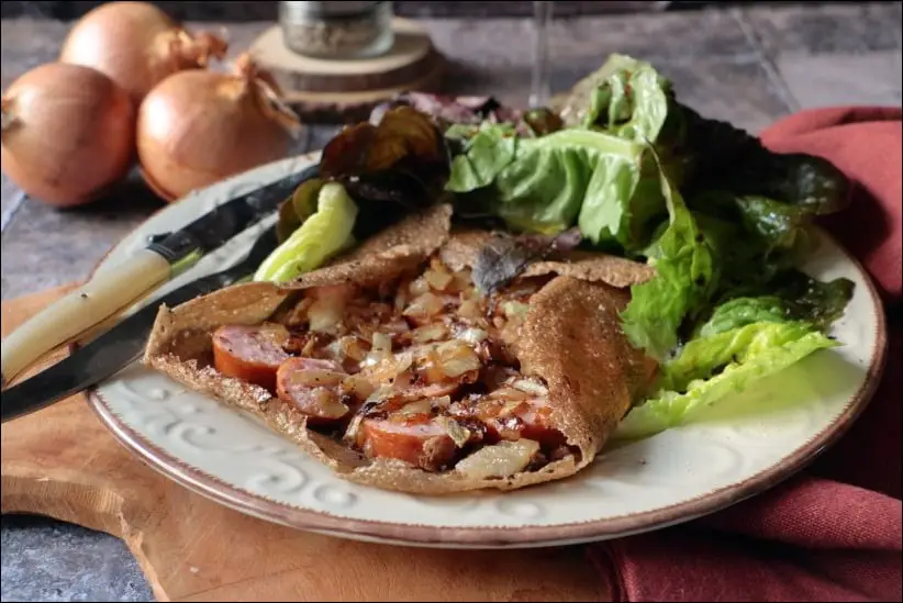 recette galette de blé noir saucisse fumée
