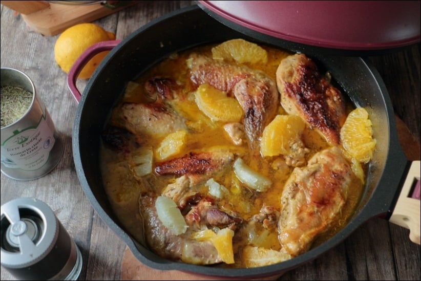 pintade sauce orange citron