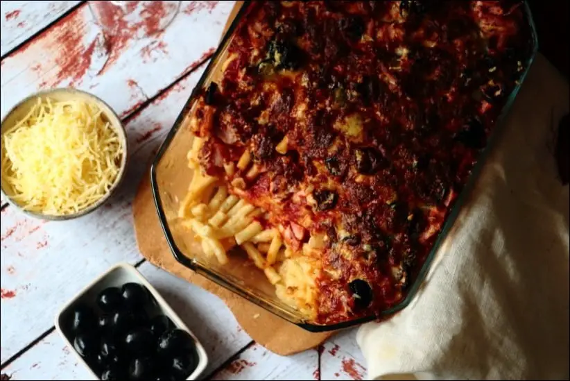 gratin pates jambon fromage