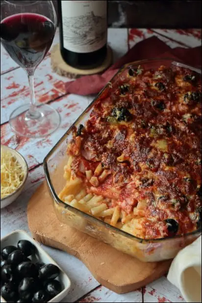 gratin pates jambon tomate