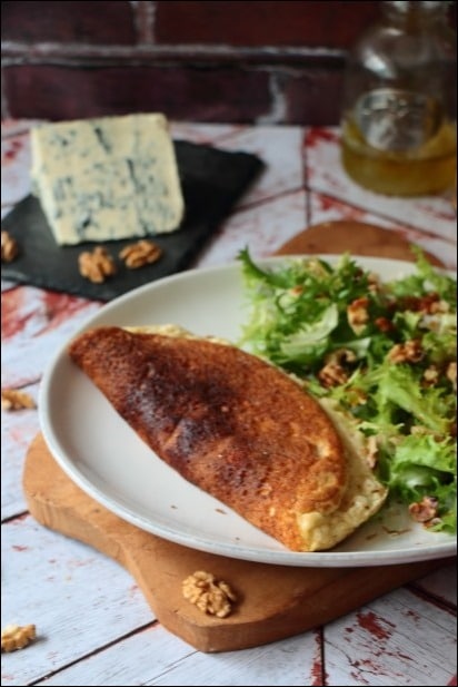 omelette fromage roquefort