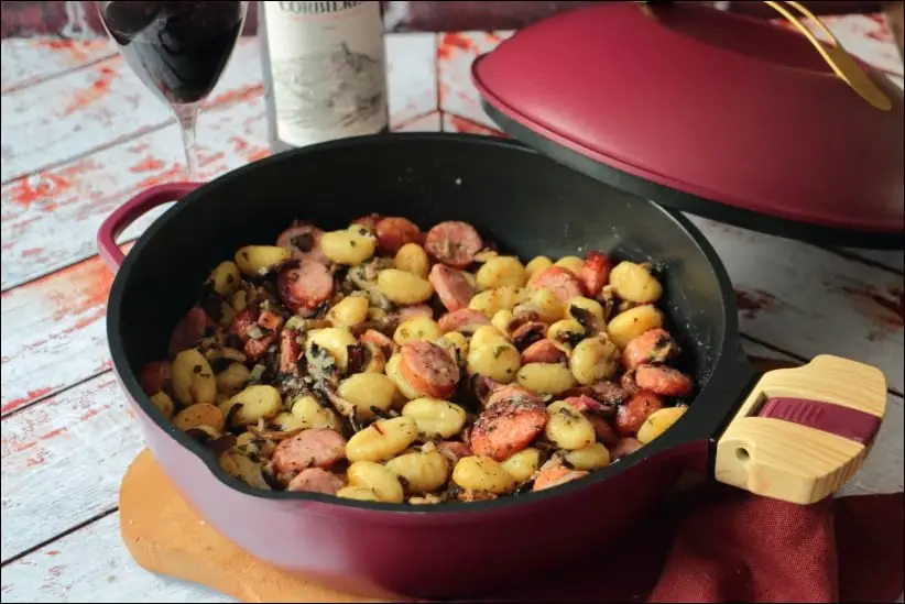 one pan automnal saucisse et gnocchi