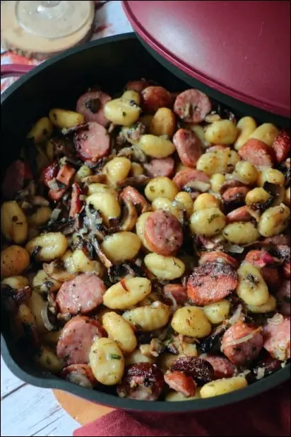 gnocchi saucisse au four