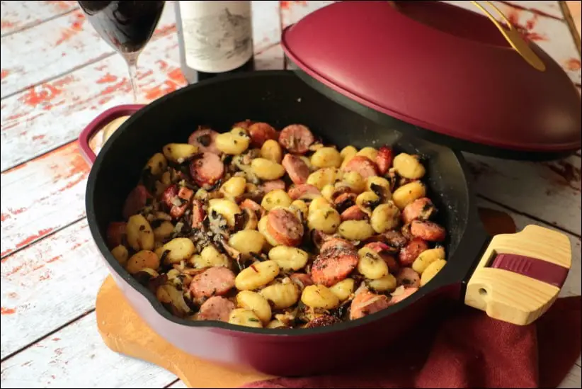 gnocchi saucisse champignon