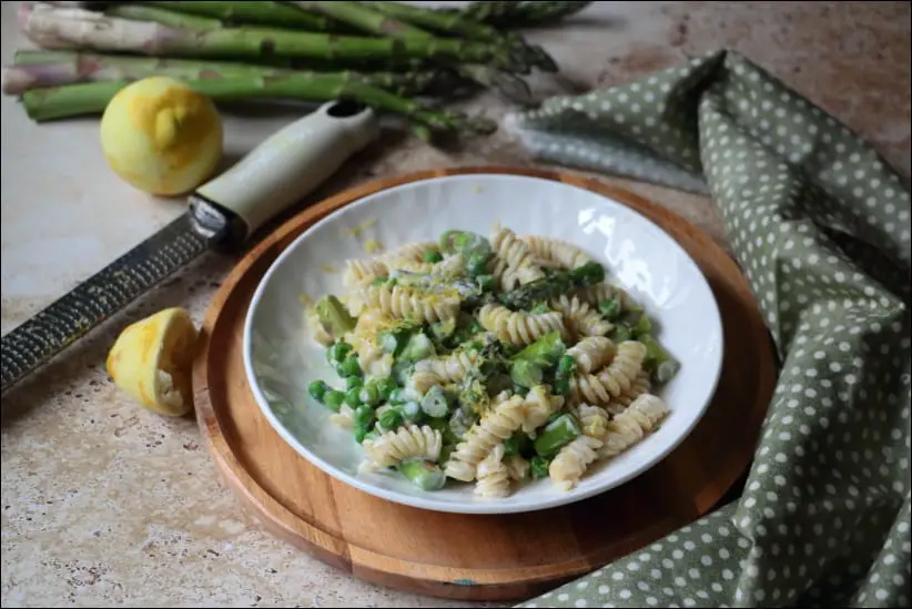 pates cremeuses asperges et citron