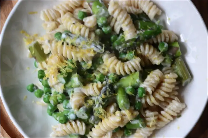 pates aux asperges et citron