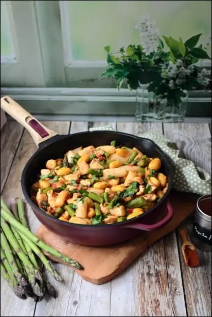 gnocchi à poêler et poulet