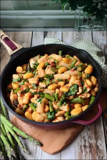 recette avec gnocchi à poêler et poulet