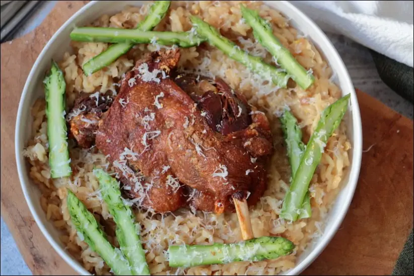 risotto canard asperge