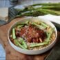 risotto d'asperges au confit de canard