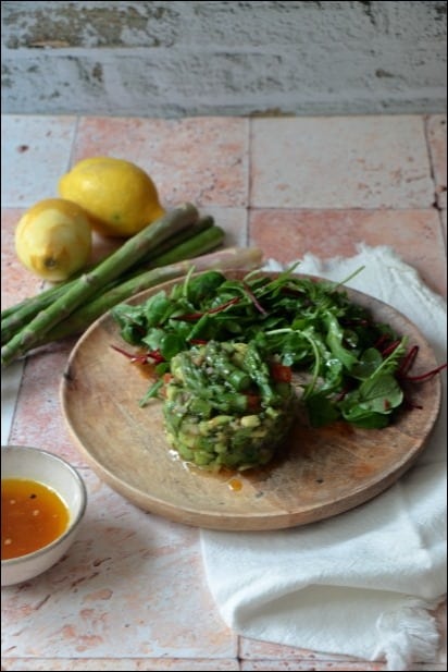 tartare asperge avocat