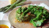 tartare d'asperges et d'avocat