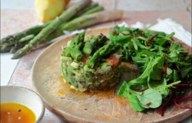 tartare d'asperges et d'avocat