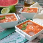 recette gaspacho pasteque poivron menthe