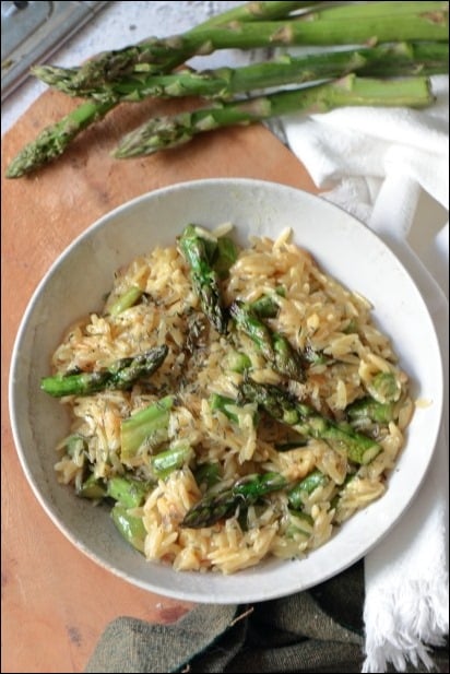 Orzo-cremeux-comte-asperges-vertes (8) orzo asperges comté comme un risotto