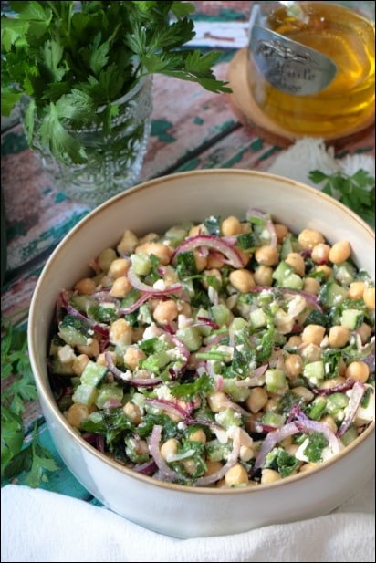 Salade_pois_chiches_concombre_feta (10) salade de pois chiches à la feta