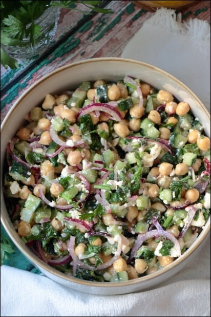 Salade_pois_chiches_concombre_feta (6) salade de pois chiches d'été