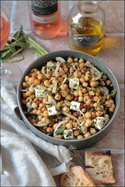 Salade_pois_chiches_feta (11) salade de pois chiches à la menthe