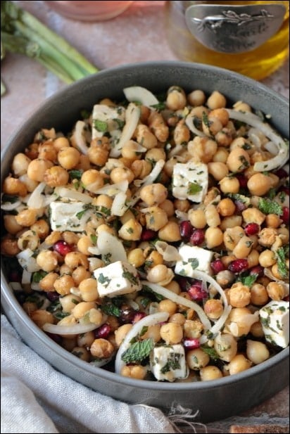 Salade_pois_chiches_feta (12) salade pois chiches à l'orientale