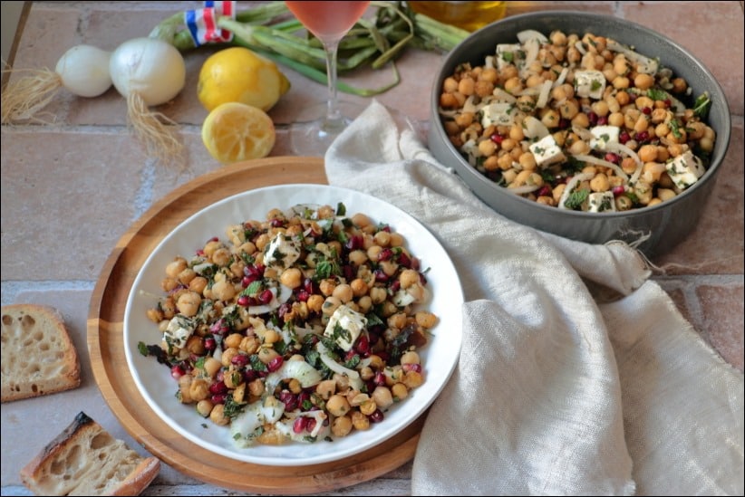 Salade_pois_chiches_feta (6) salade pois chiches basilic menthe