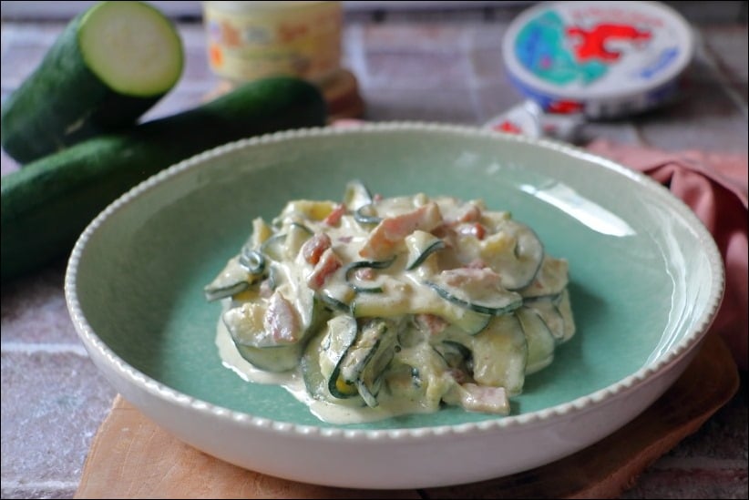 courge lardons creme fraiche