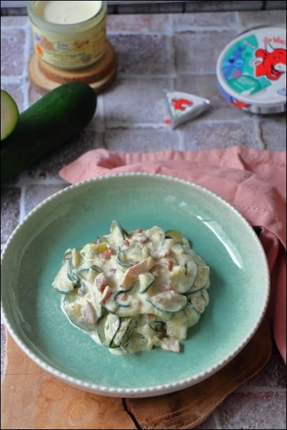 courgettes au lard fumé