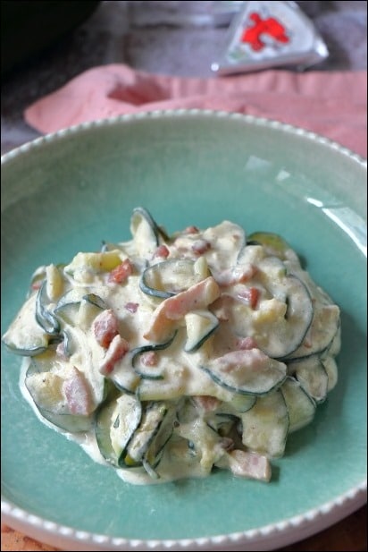 courgettes lardons à la crème