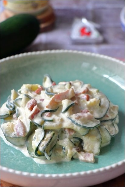 courgettes carbonara vache qui rit