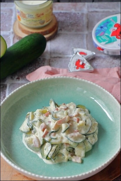 courgettes carbonara vache qui rit