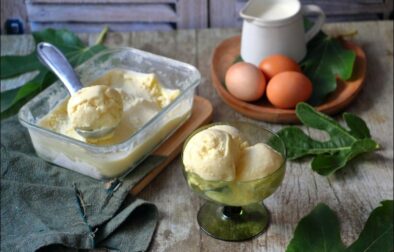 crème glacée à la feuille de figuier