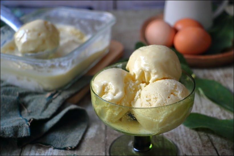 glace à la feuille de figuier