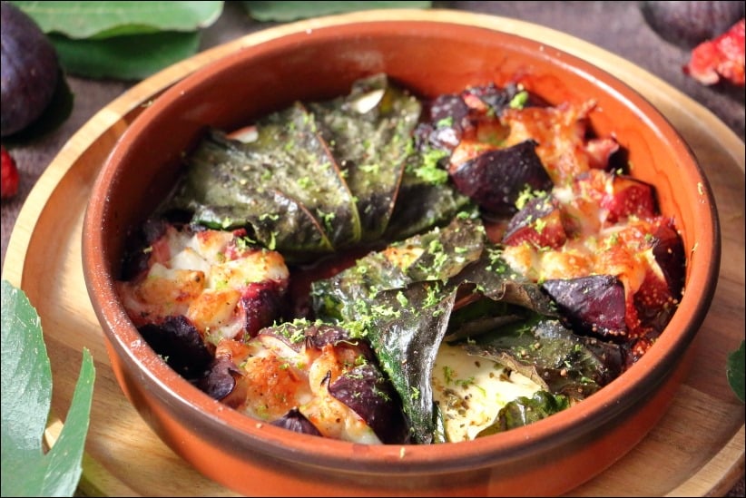 Figues-roties-farcies-feta-mozzarella (15) figues roties feta miel