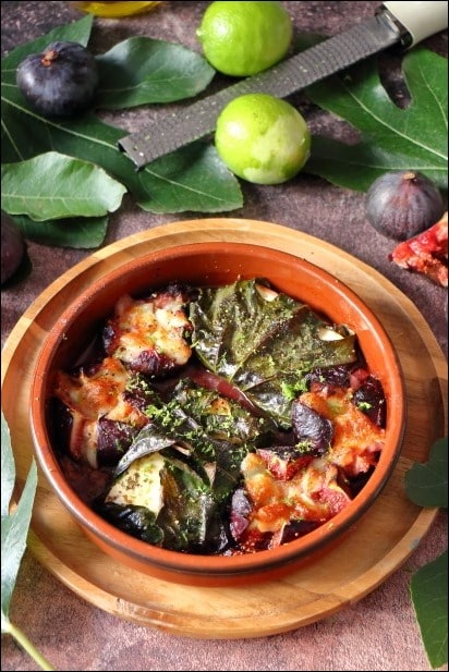 Figues-roties-farcies-feta-mozzarella (5) figues roties mozza miel