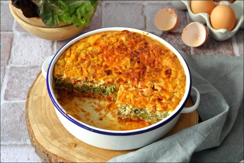 Gateau_omelette_legumes (12) omelette végétarienne tomate courgette poivron