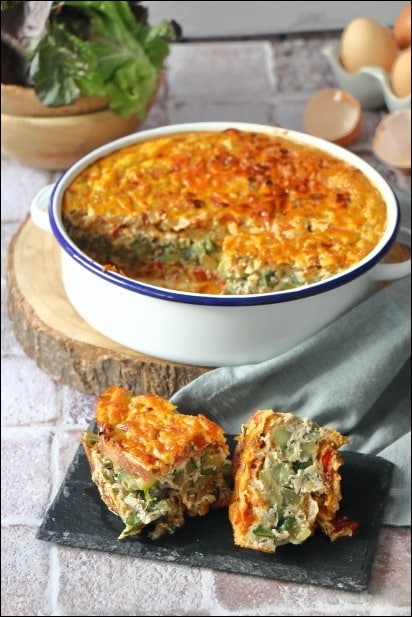 Gateau_omelette_legumes (15) omelette végétarienne légumes