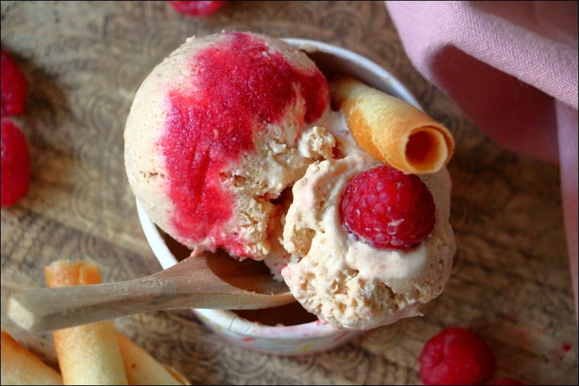 Glace-peche-melba (16) glace peche avec sorbetiere