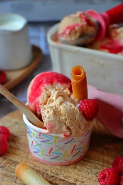 Glace-peche-melba (6) creme glace peche framboise