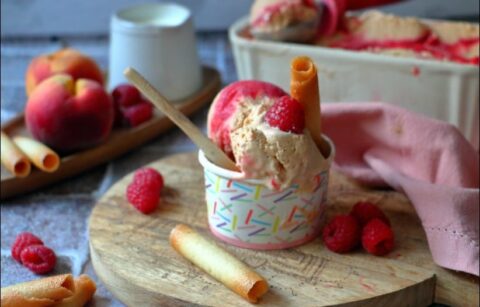 glace à la pêche Melba