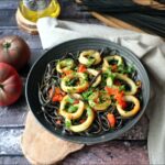 pâtes encornets persillade sauce tomate