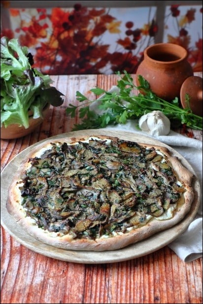 Pizza-blanche-cepes (1) pizza blanche champignons